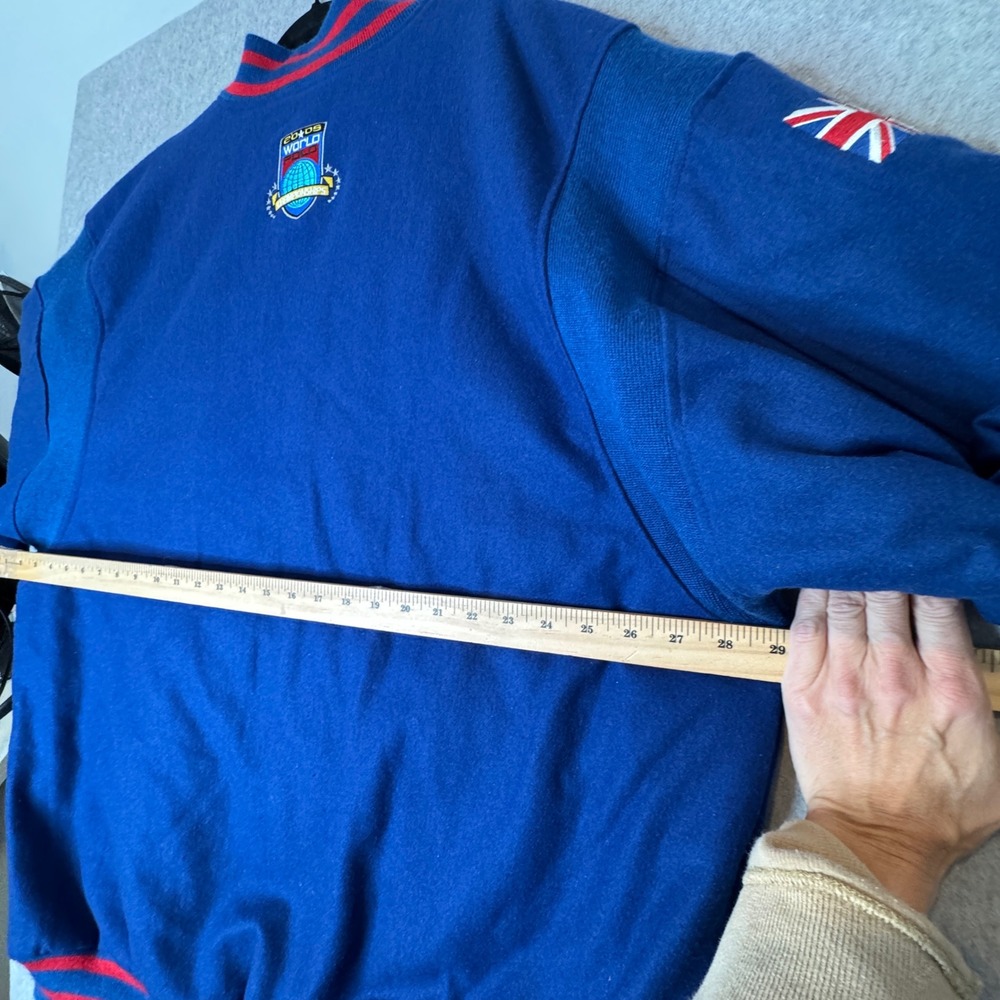 Vintage Star‎ Company Bomber Jacket Wool Quilted Embroidered Wales Polo Team 3XL - Picture 7 of 12